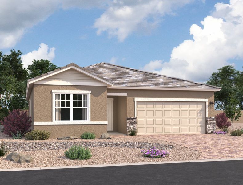Representative exterior photo of a completed home built from the Equinox by Starlight Homes in The Trails, Phoenix, AZ (Image 21).
