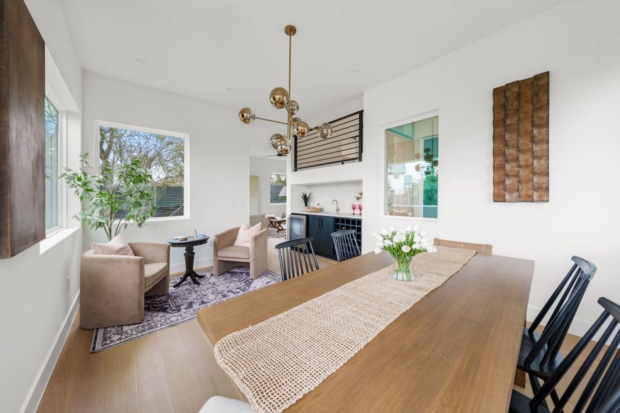 Furnished interior view inside a new home in , Austin (Image 12).
