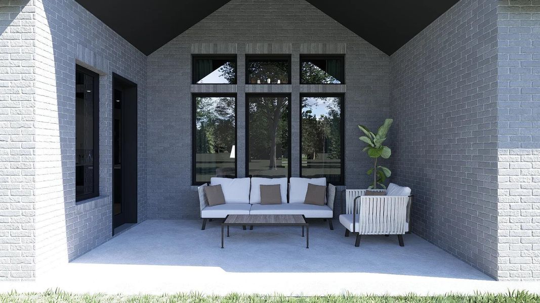 Exterior details and patio area of a home in Meridiana 70', Manvel (Image 2). Exterior details and patio area of a home in Meridiana 70', Manvel (Image 2).