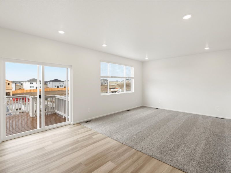 Spacious, unfurnished interior of a new home in Westgate, Greeley (Image 9). Spacious, unfurnished interior of a new home in Westgate, Greeley (Image 9).