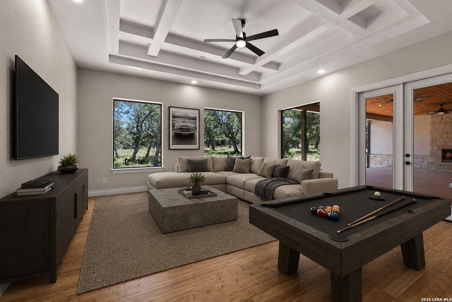 Furnished interior view inside a new home in , New Braunfels (Image 9).