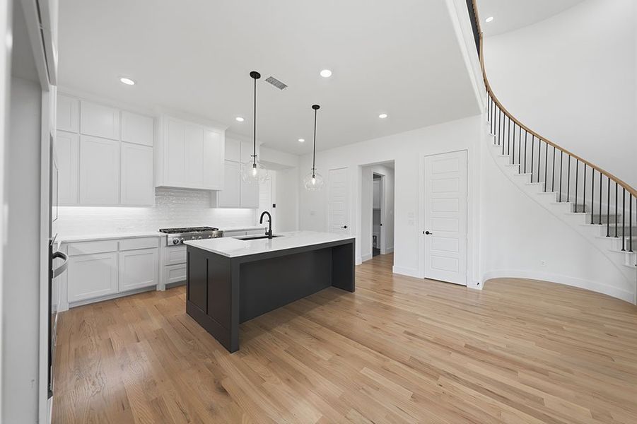 Furnished interior view inside a new home in Estates at Rockhill, Frisco (Image 9).