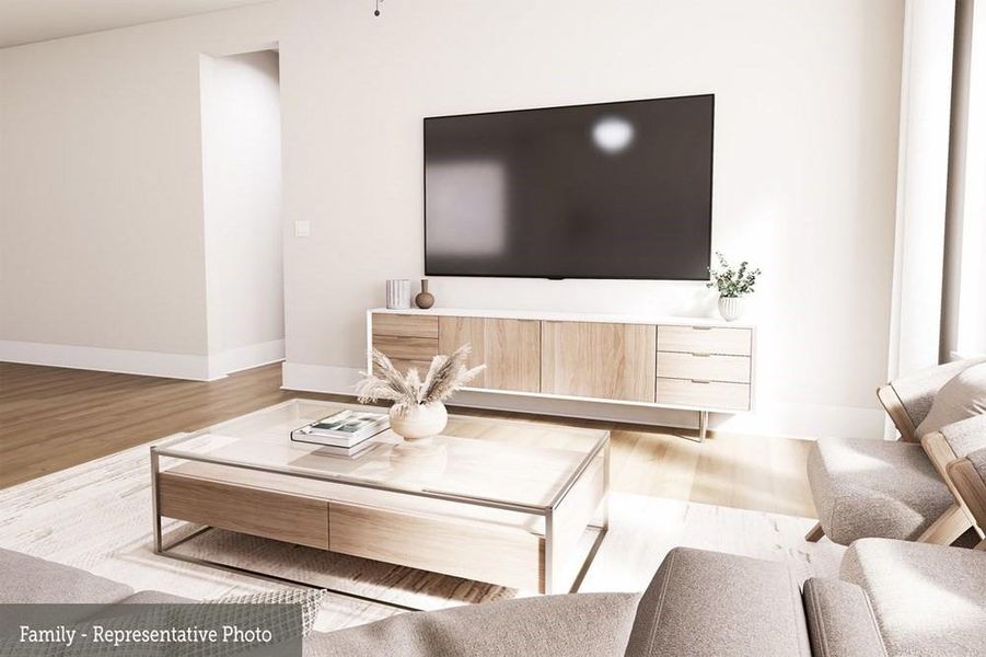 Furnished interior view inside a new home in Austin Point - Terrace Collection, Richmond (Image 9).