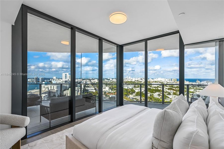 Furnished interior view inside a new home in Five Park, Miami Beach (Image 6).
