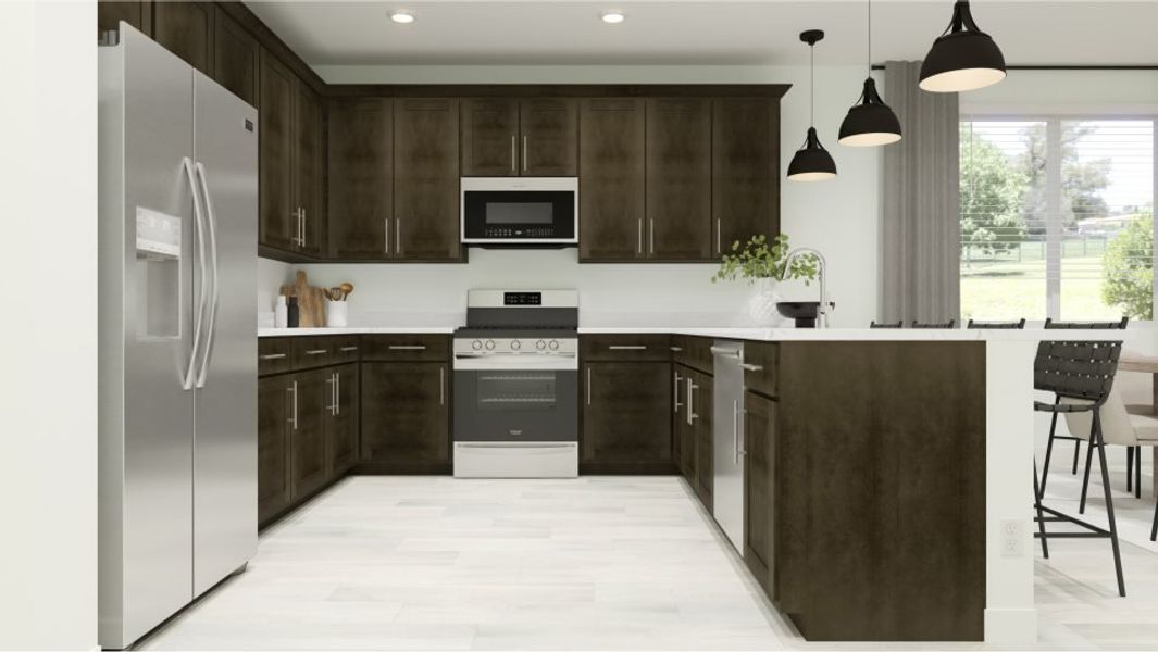 Kitchen island and appliances