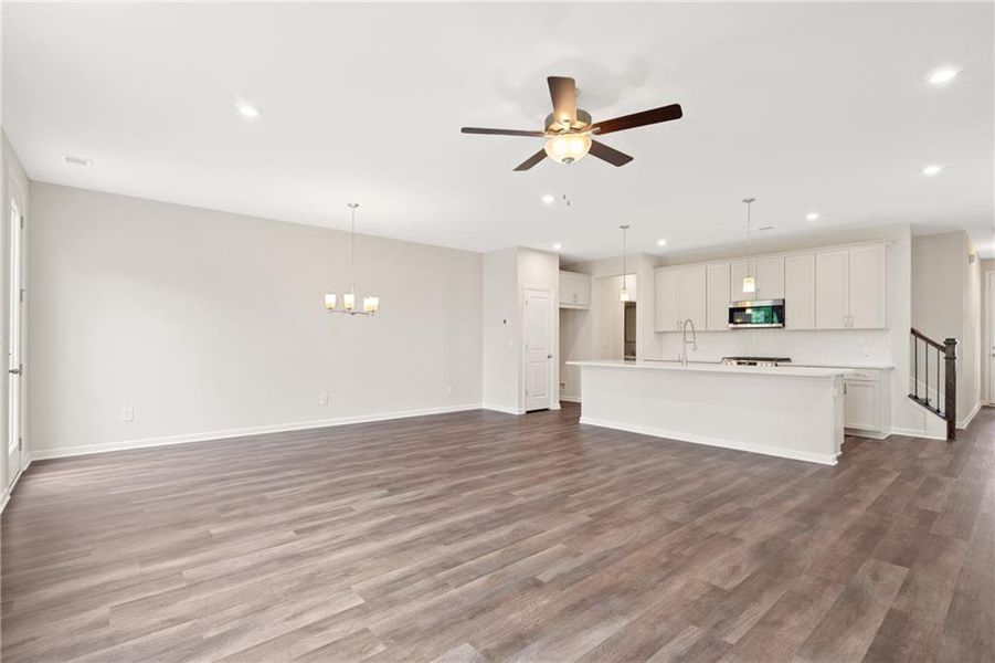 Spacious, unfurnished interior of a new home in The Village at Shallowford, Kennesaw (Image 20).