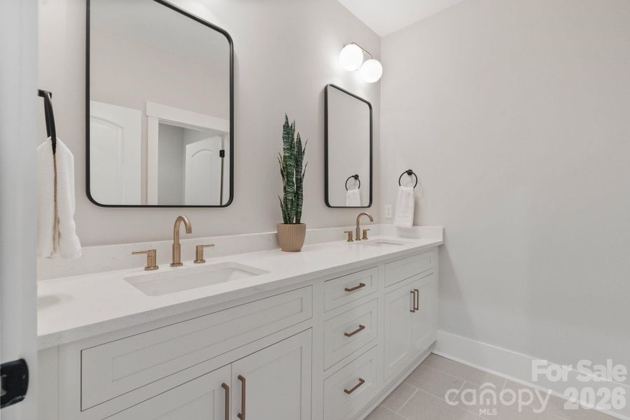 Furnished interior view inside a new home in , Clover (Image 40).