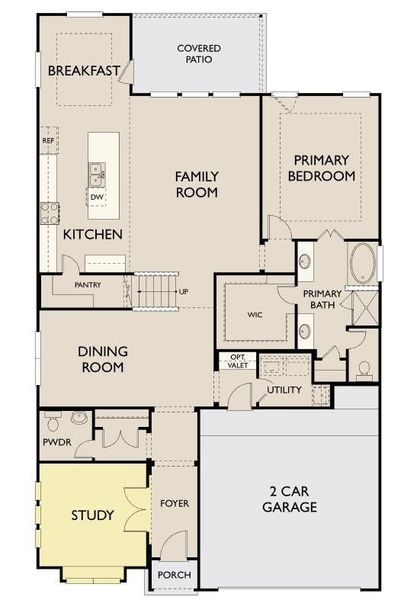 The Katy floorplan