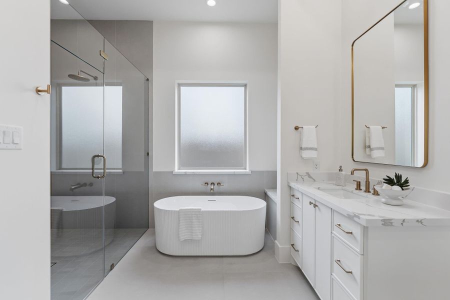 Furnished interior view inside a new home in , Houston (Image 8).