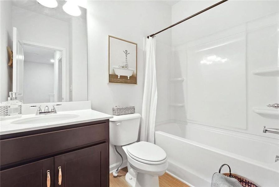 Furnished interior view inside a new home in , Sugar Hill (Image 44). Furnished interior view inside a new home in , Sugar Hill (Image 44).