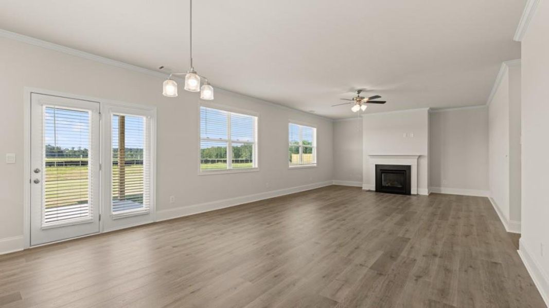 Spacious, unfurnished interior of a new home in Hamptons at Riverwood East, Dallas (Image 15).