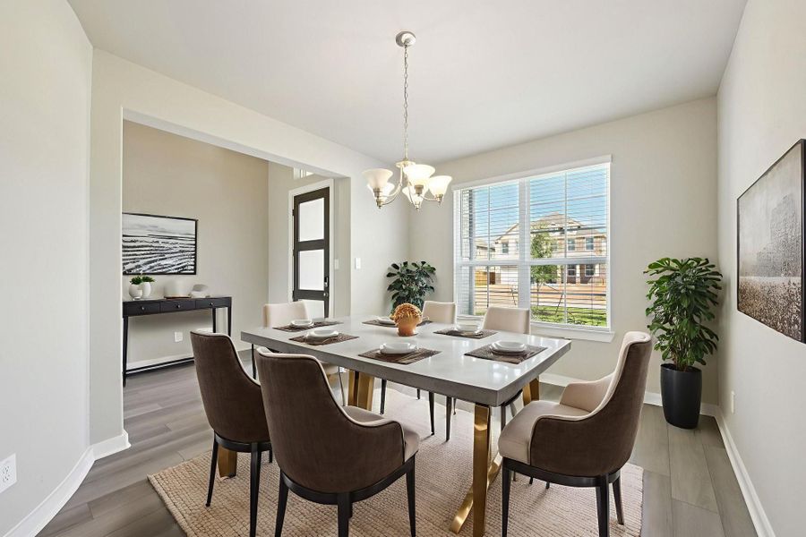 Photo is not of the actual home, but is an inspirational photo of builder’s model home and may depict options, furnishings, and/or decorator features that are not included