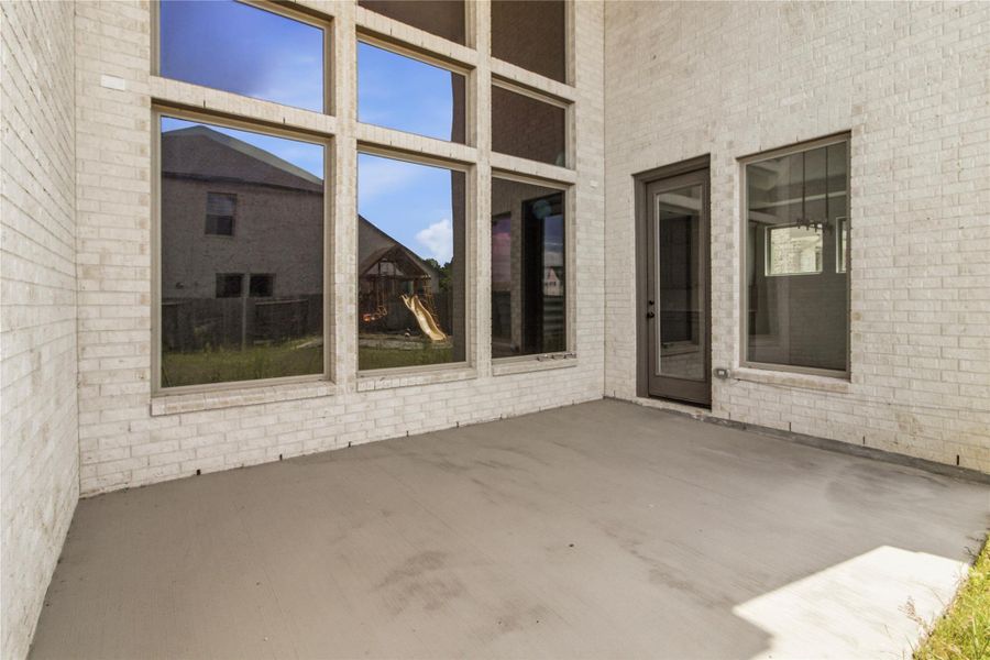 Exterior details and patio area of a home in The Trails, New Caney (Image 21). Exterior details and patio area of a home in The Trails, New Caney (Image 21).