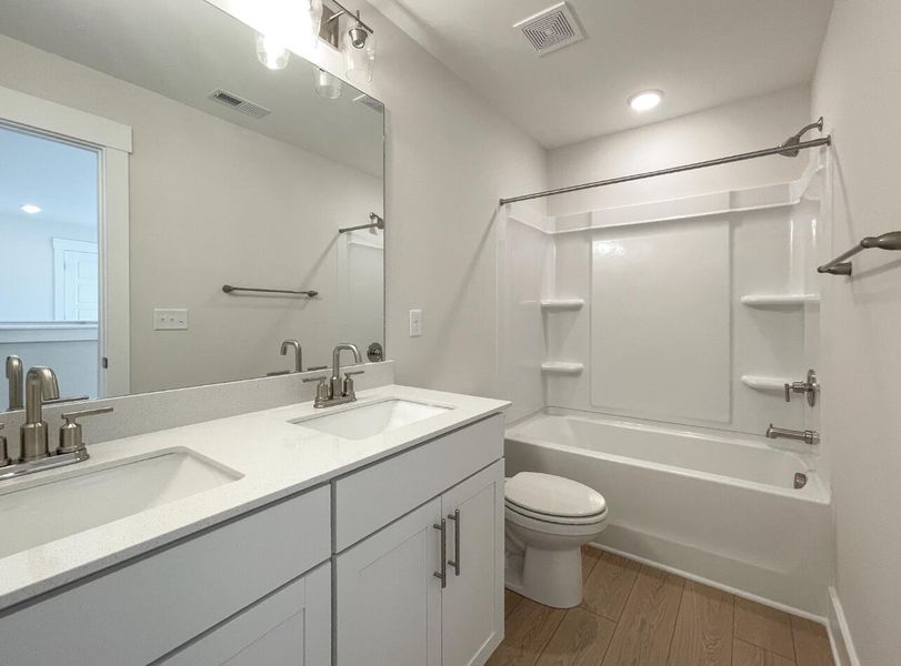 Furnished interior view inside a new home in Founders Club, Moore (Image 8).