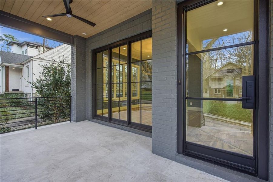 Exterior details and patio area of a home in , Atlanta (Image 4).