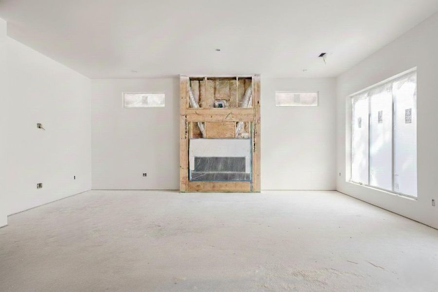 Living room under construction as of Nov 2025.