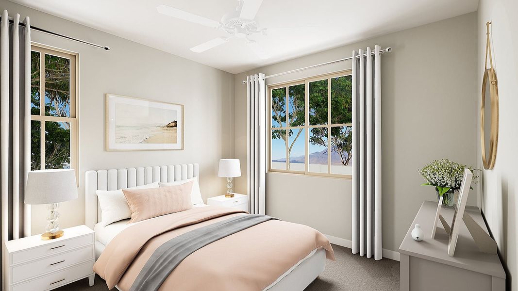 Furnished interior view inside a new home in Arietta at Soleo, San Tan Valley (Image 25).