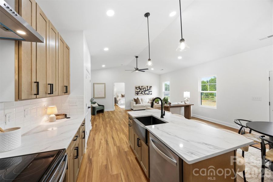 Furnished interior view inside a new home in , Connelly Springs (Image 14).