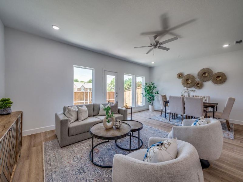 Furnished interior view inside a new home in Brentwood Court, The Colony (Image 11). Furnished interior view inside a new home in Brentwood Court, The Colony (Image 11).