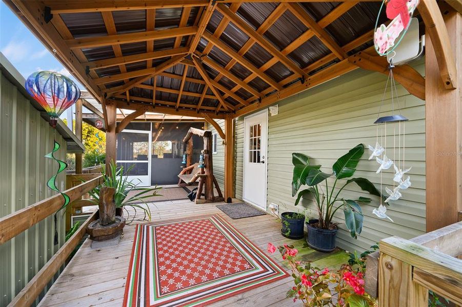 Exterior details and patio area of a home in , Alachua (Image 18). Exterior details and patio area of a home in , Alachua (Image 18).