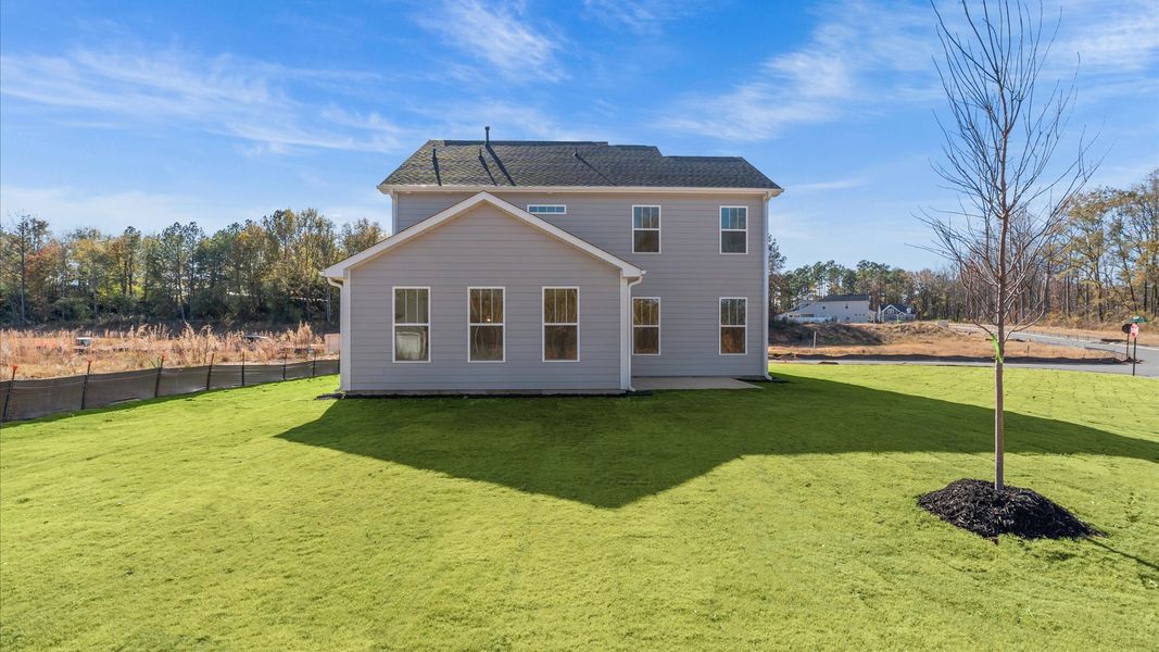 Superior exterior design with modern details and established charm