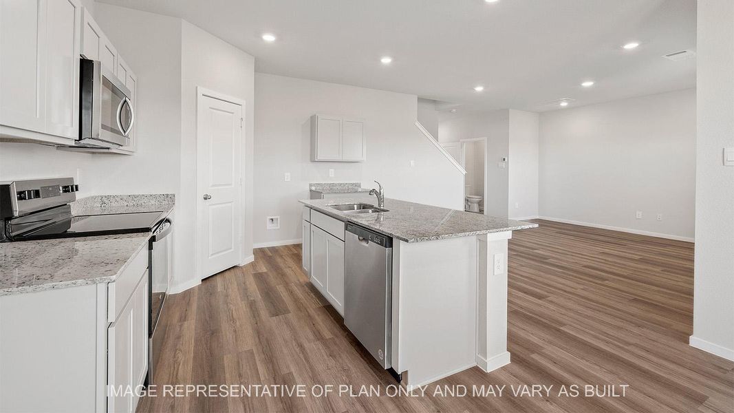 Representative furnished interior of a home built from the Emma by D.R. Horton in Midtown Reserve, College Station (Image 7).