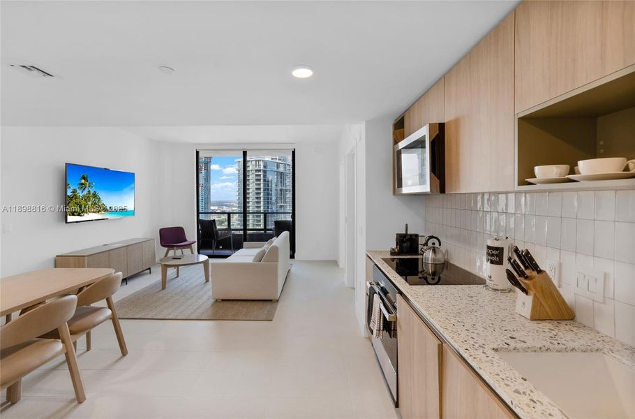 Furnished interior view inside a new home in , Miami (Image 29). Furnished interior view inside a new home in , Miami (Image 29).