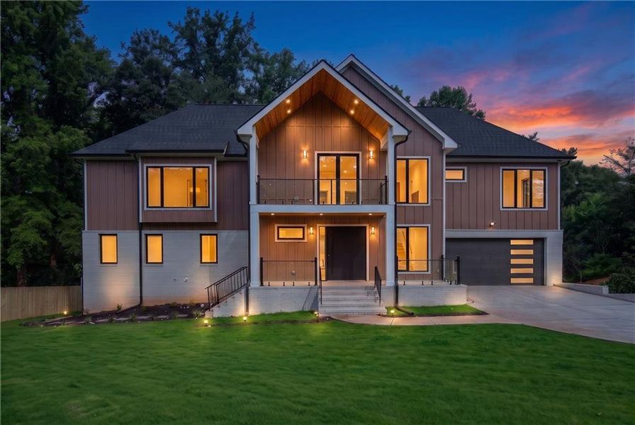 Front exterior of a new home in , Marietta, GA, highlighting curb appeal (Image 1). Front exterior of a new home in , Marietta, GA, highlighting curb appeal (Image 1).