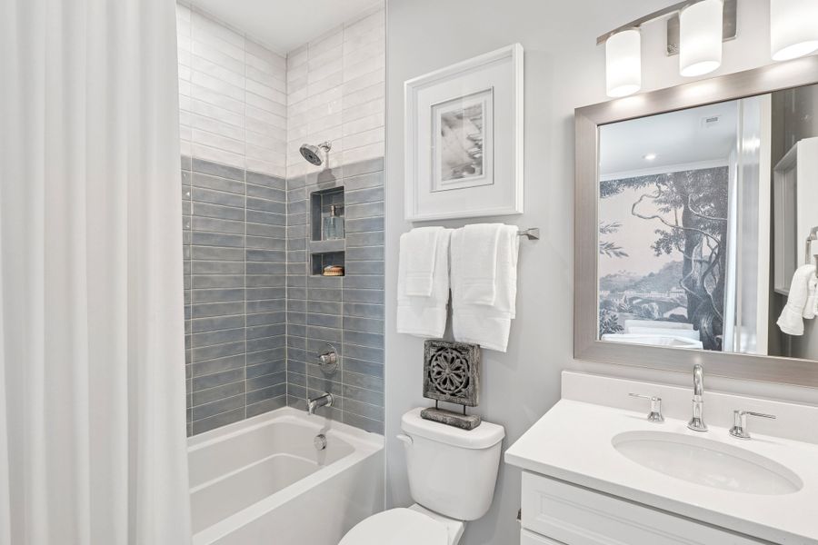 Representative furnished interior of a home built from the Poplar Ridge by Tri Pointe Homes in Altis At Serenity, Fuquay Varina (Image 19).