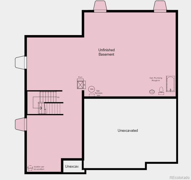 Structural options added include: first floor guest suite with full bath, fireplace, tub and shower in primary bath, unfinished basement.