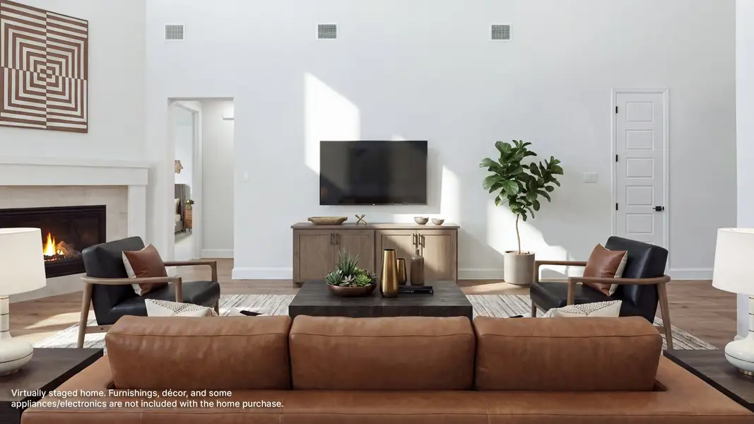 Furnished interior view inside a new home in Eliana, McKinney (Image 9).