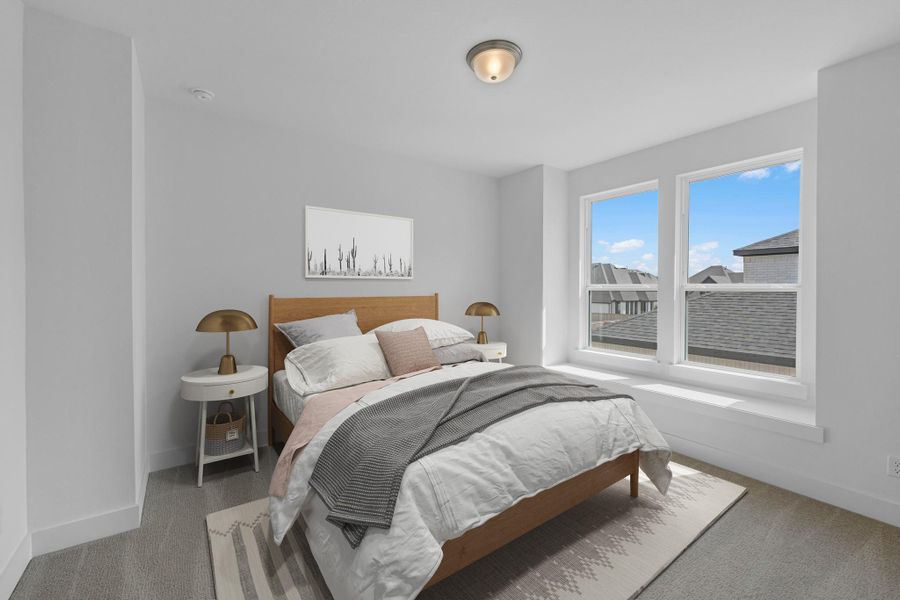 Furnished interior view inside a new home in Bridgeland, Cypress (Image 16).