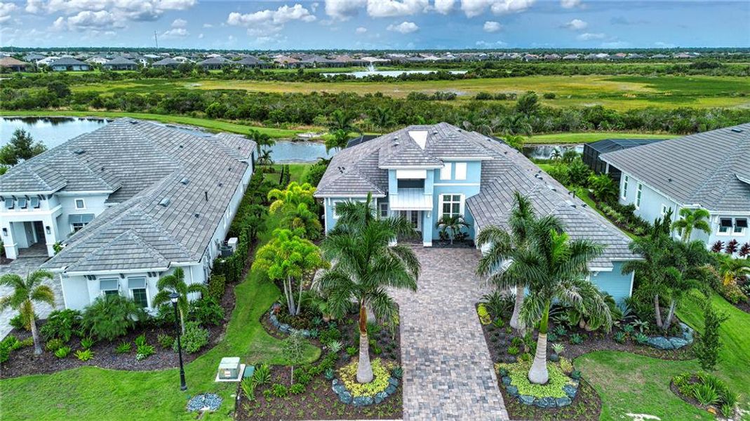 Front exterior of a new home in , Bradenton, FL, highlighting curb appeal (Image 25). Front exterior of a new home in , Bradenton, FL, highlighting curb appeal (Image 25).