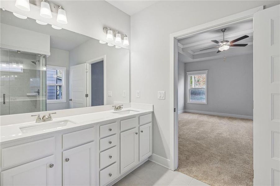 Furnished interior view inside a new home in Ponderosa Farms Estates, Gainesville (Image 10).