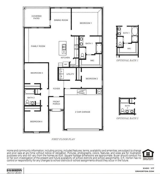 2D floor plan layout of this home in Westland Ranch 50' Homesites, League City, TX (Image 4).