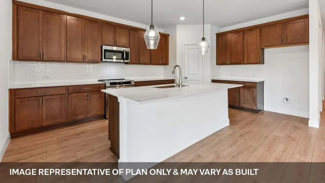 Furnished interior view inside a new home in Railhead, Cedar Creek (Image 4).