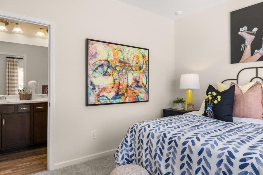 Furnished interior view inside a new home in Allen Manor, Hoschton (Image 35).