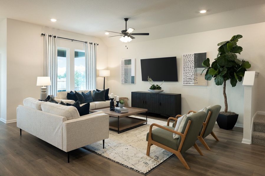 Furnished interior view inside a new home in Comanche Ridge, San Antonio (Image 8).