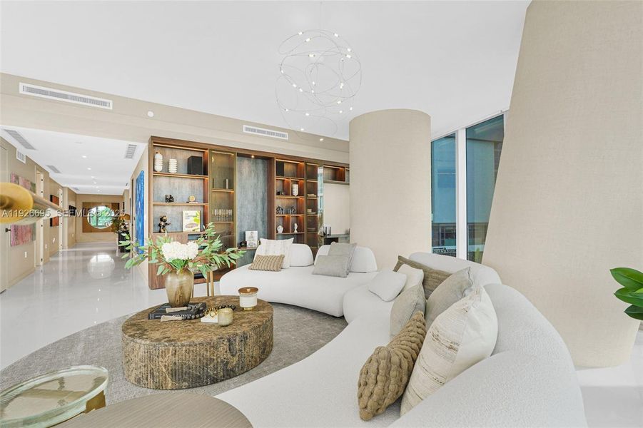 Furnished interior view inside a new home in , Miami (Image 13).