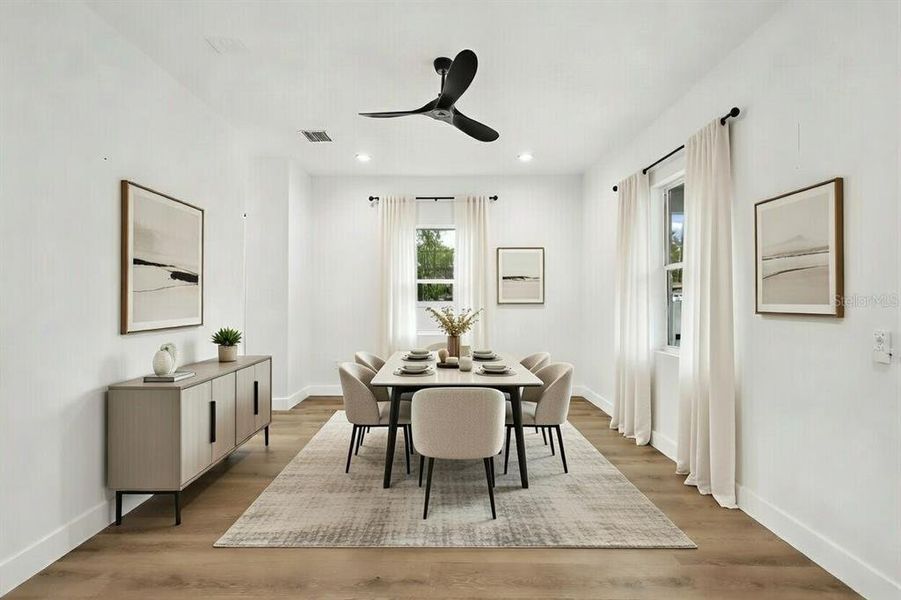 Furnished interior view inside a new home in , St. Petersburg (Image 12).