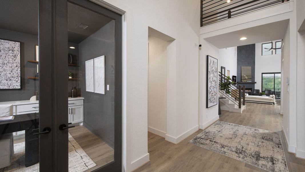 Representative furnished interior of a home built from the 3568W by Perry Homes in Alsatian Oaks, Castroville (Image 4).