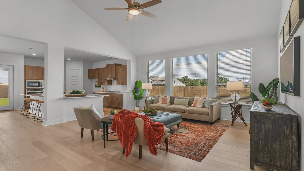 Furnished interior view inside a new home in Santa Rita Ranch, Liberty Hill (Image 9).