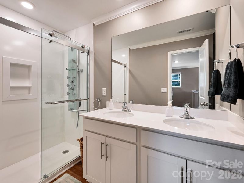 Guest Bath Upstairs, New Shower & Tower