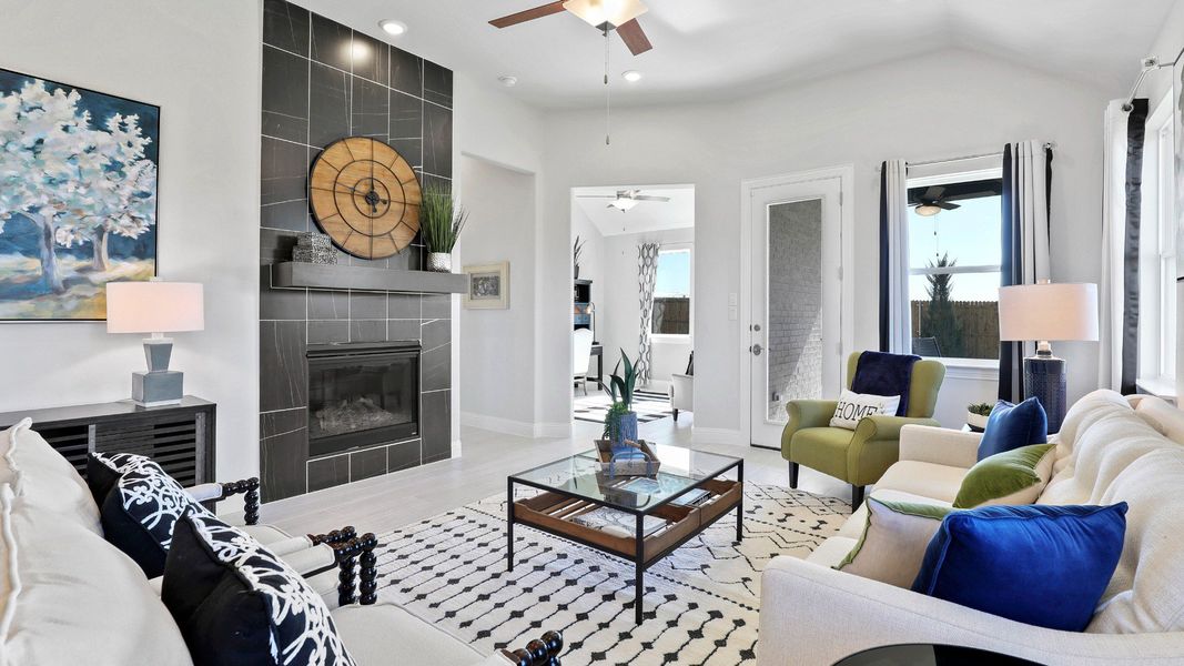 Representative furnished interior of a home built from the Laurel by Brightland Homes in Sunterra, Katy (Image 6).