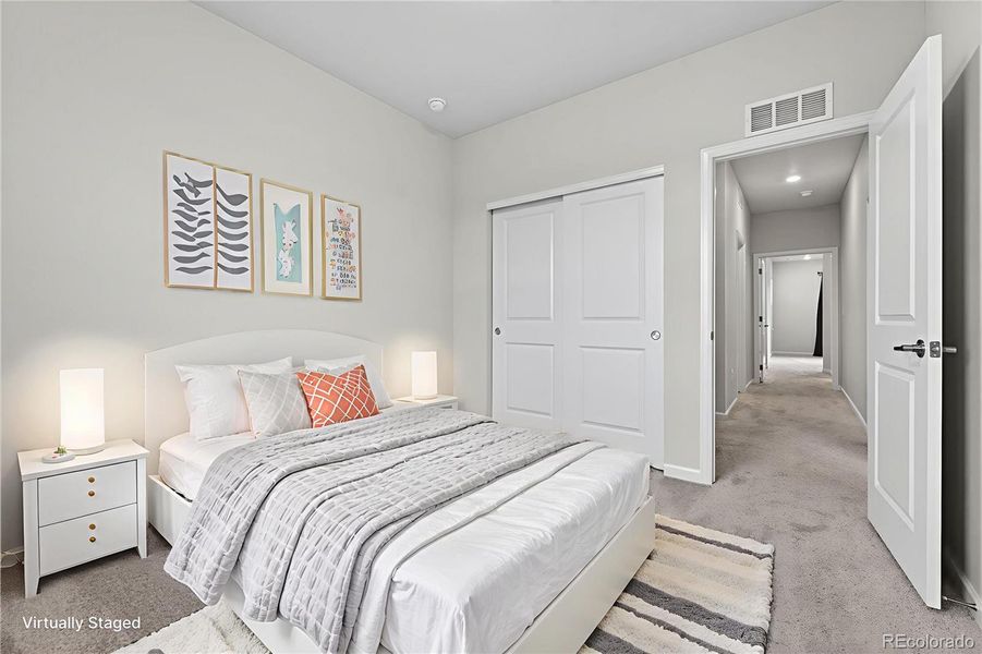 Furnished interior view inside a new home in Prelude at The Aurora Highlands, Aurora (Image 38).