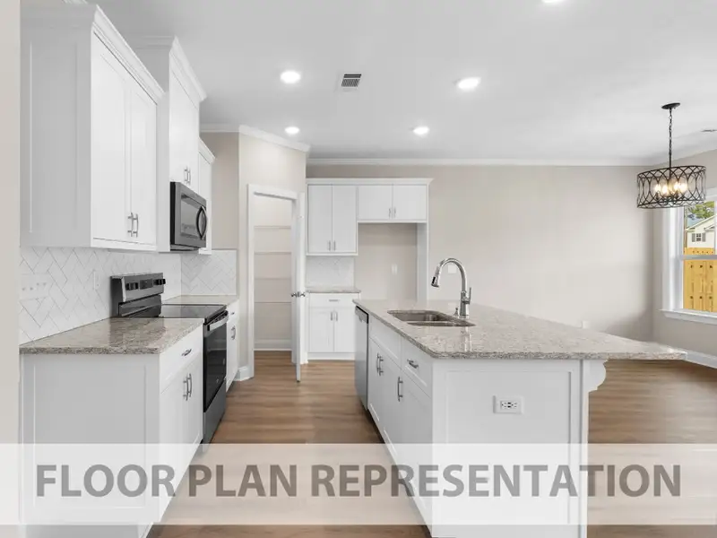 The 1888 - Floorplan Representation | Kitchen to Dining The 1888 - Floorplan Representation | Kitchen to Dining