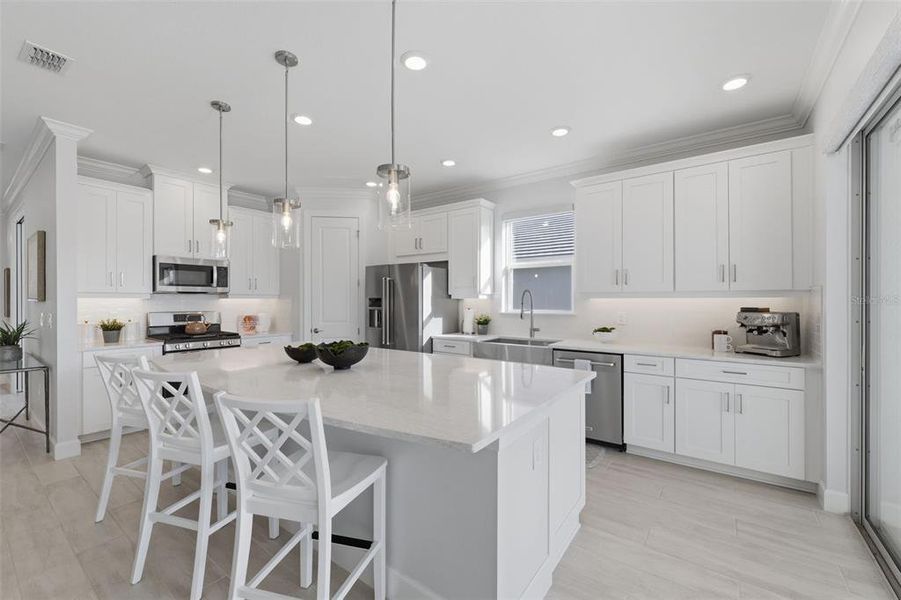 Furnished interior view inside a new home in , Wesley Chapel (Image 16). Furnished interior view inside a new home in , Wesley Chapel (Image 16).