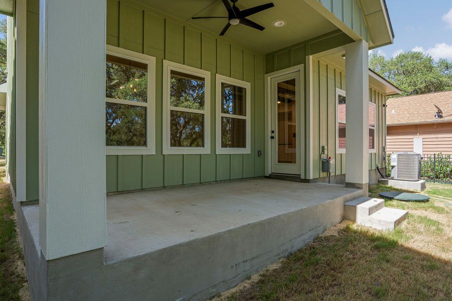 Exterior details and patio area of a home in , Wimberley (Image 3). Exterior details and patio area of a home in , Wimberley (Image 3).
