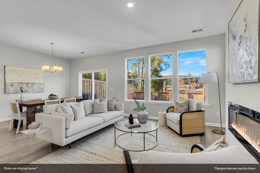 Furnished interior view inside a new home in Sweetbrier, Durham (Image 9).