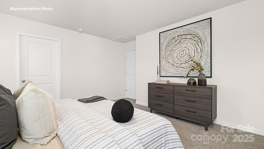 Furnished interior view inside a new home in Cardinal Creek, Charlotte (Image 25).